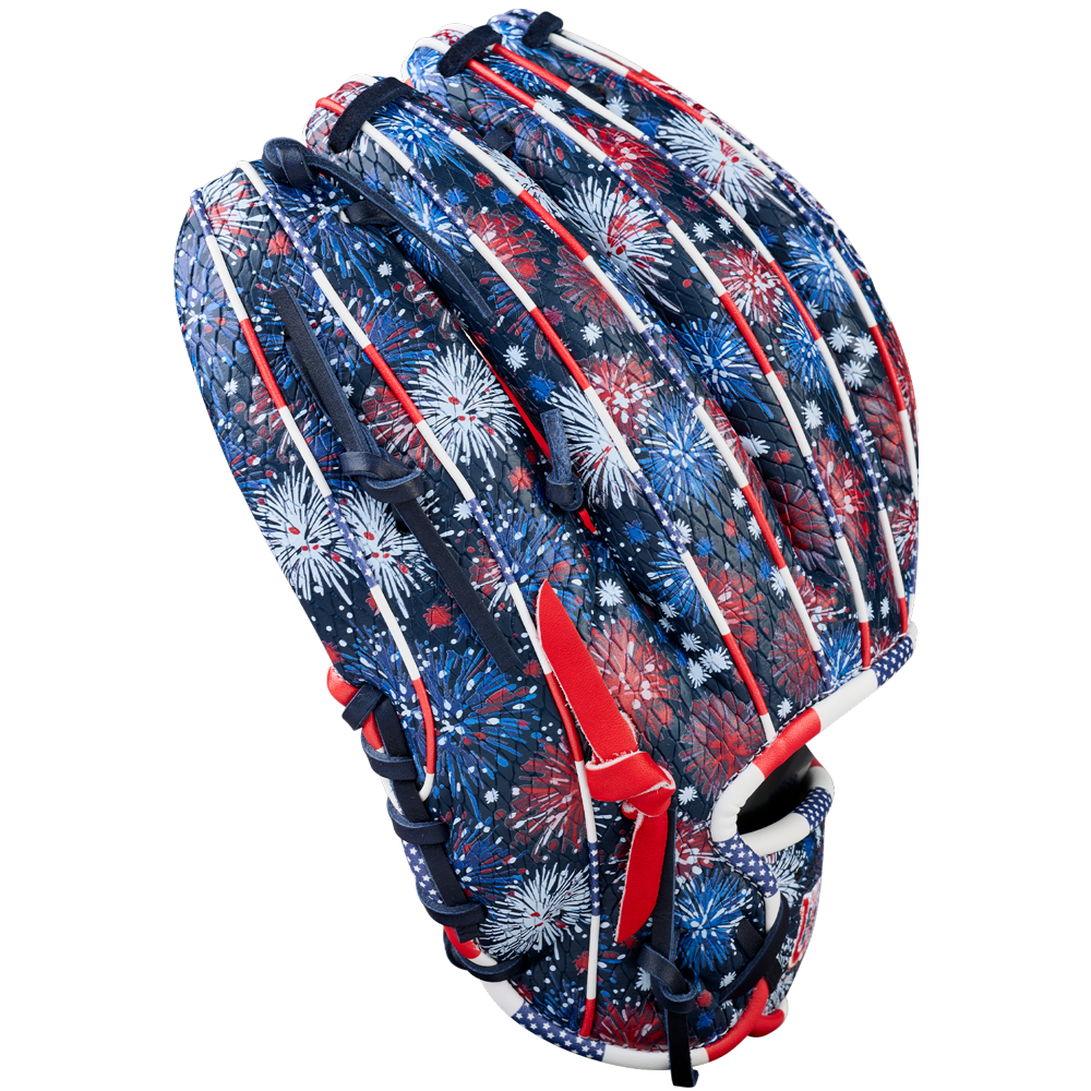 The Wilson A2000 1975SS 11.75" Baseball Glove (GOTM July 2025) blends vibrant style and Pro Stock leather for top performance on the field.