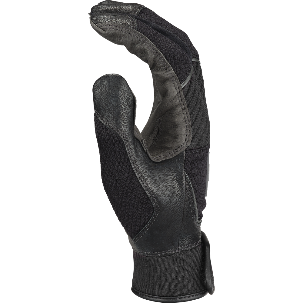 The Rawlings Workhorse OKC Women's Batting Gloves (WHOKCFPBG) feature a black Oiltac Leather Palm for superior grip and durability, inspired by Rawlings’ renowned fastpitch softball glove design.