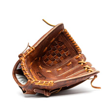 Nokona Walnut EP 12.5″ Fastpitch Glove: W-EP-V1250, a handcrafted Walnut Crunch leather baseball glove with a woven web and tan rawhide lacing.