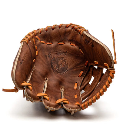 Nokona Walnut EP 13″ Baseball Glove: W-EP1300H made of brown Walnut Crunch leather with tan lacing.