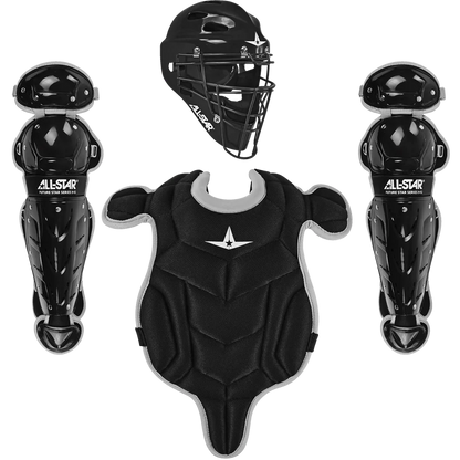 The All Star Future Star Series Catcher's Kit (CK-FS2) by All Star includes a chest protector and other gear—ideal as a youth catchers set or catching kit.