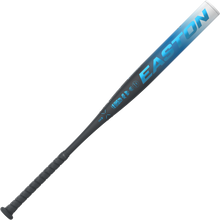 A 2025 Easton Ghost OG (-11) Fastpitch Softball Bat (EFP5GHOG11) in silver and blue with a black grip is shown on a white background. The Easton name appears in bold blue letters along the barrel, featuring Double Barrel construction.
