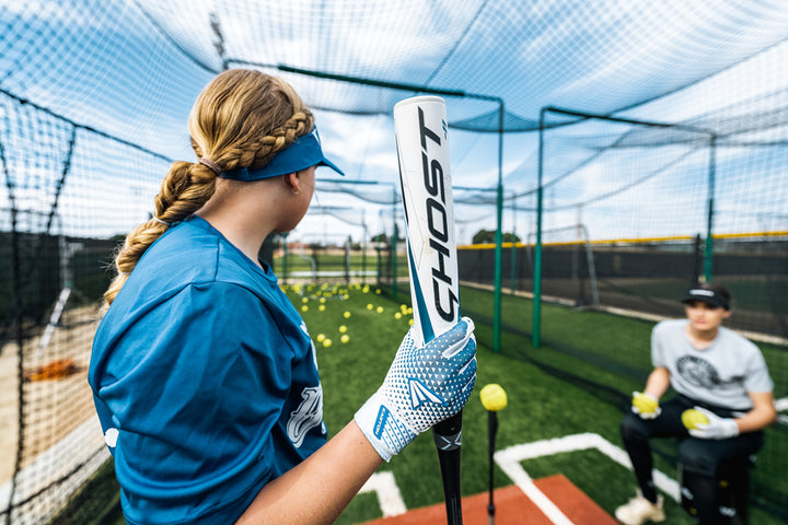 2023 Easton Ghost (-8) Double Barrel Fastpitch Softball Bat: FP23GH8