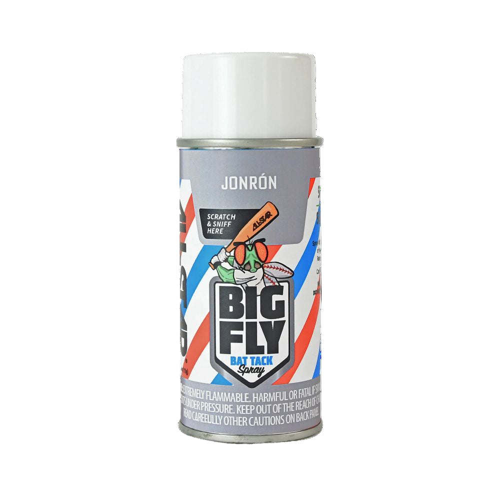 A can of All Star Big Fly Bat Tack Spray (BFSP1), perfect for keeping your bat game-ready. Ideal to toss in your bag along with other All Star essentials for smooth swings during those long games.