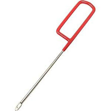 The Markwort Steel Lacing Needle with Vinyl Handle (LNVCH) features a durable steel tip and ergonomic vinyl handle, designed to easily thread yarn or laces through needle eyes.