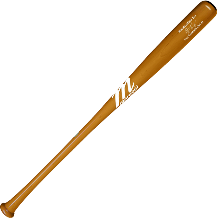 A Marucci RIZZ44 Anthony Rizzo Pro Exclusive maple wood bat (MVE4RIZZ44-HNY) with "Pro Model" and white print near the barrel end, shown isolated on a plain white background.