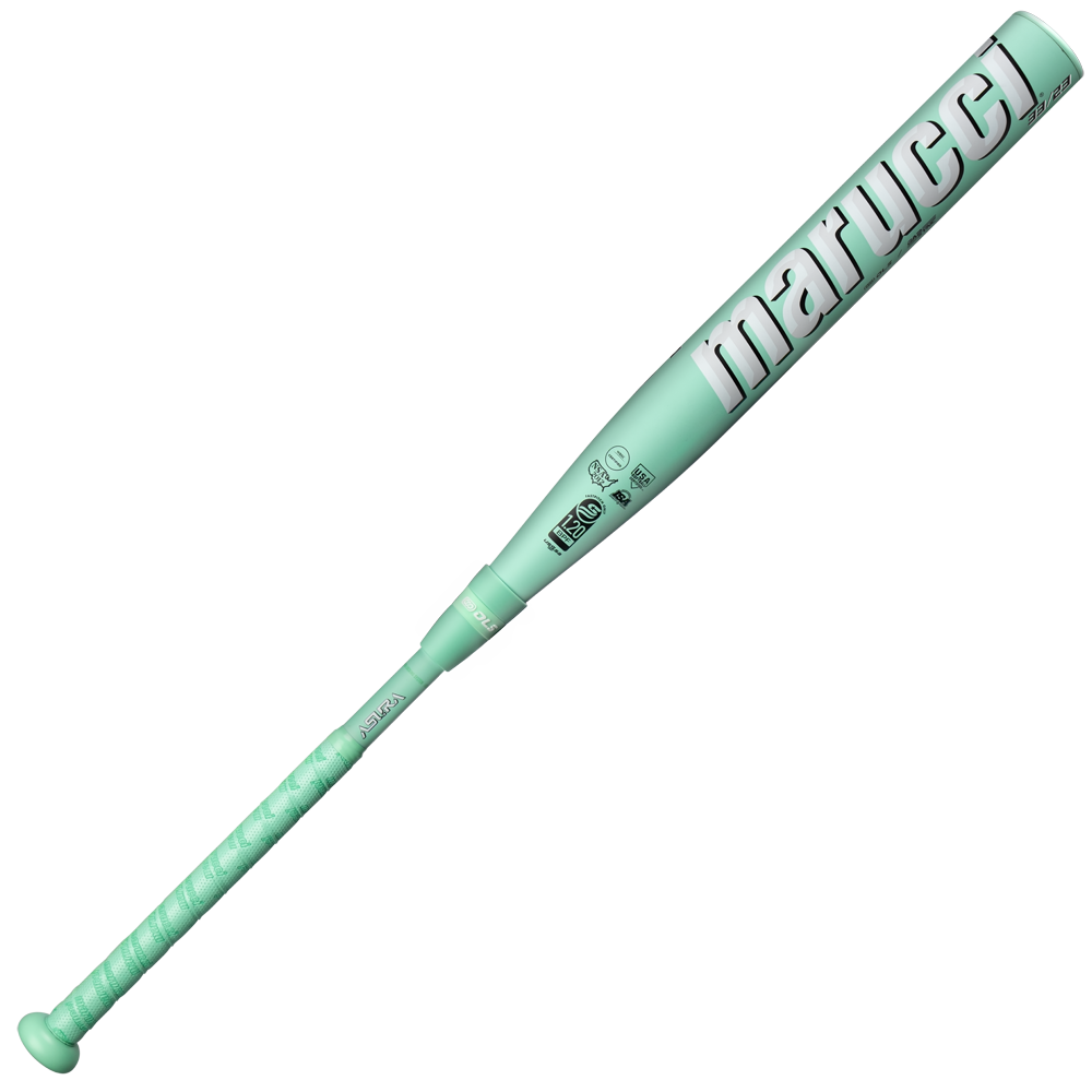 A Marucci Asura fastpitch softball bat with a Gap Sync barrel and two piece EVolve composite construction is one of the best selling fastpitch bats of the year.