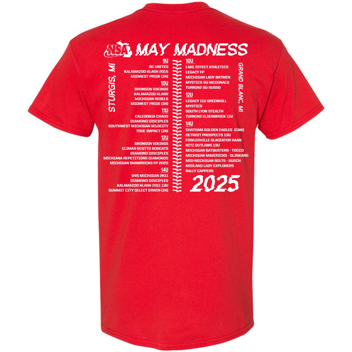 2025 NSA May Madness Fastpitch Tournament T-Shirt