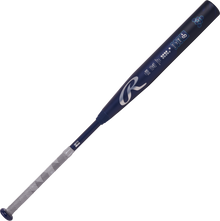The 2025 Rawlings Mantra (-9) Fastpitch Softball Bat: RFP4M9 (DEMO) features a silver handle and In/Tense Carbon Composite construction for powerful performance.