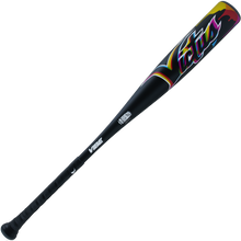 The 2024 Victus Vibe (-10) USSSA Baseball Bat (VSBVIB10-DM) features a black, one-piece aluminum design with a vibrant barrel logo, vibration-reducing knob, and textured grip.