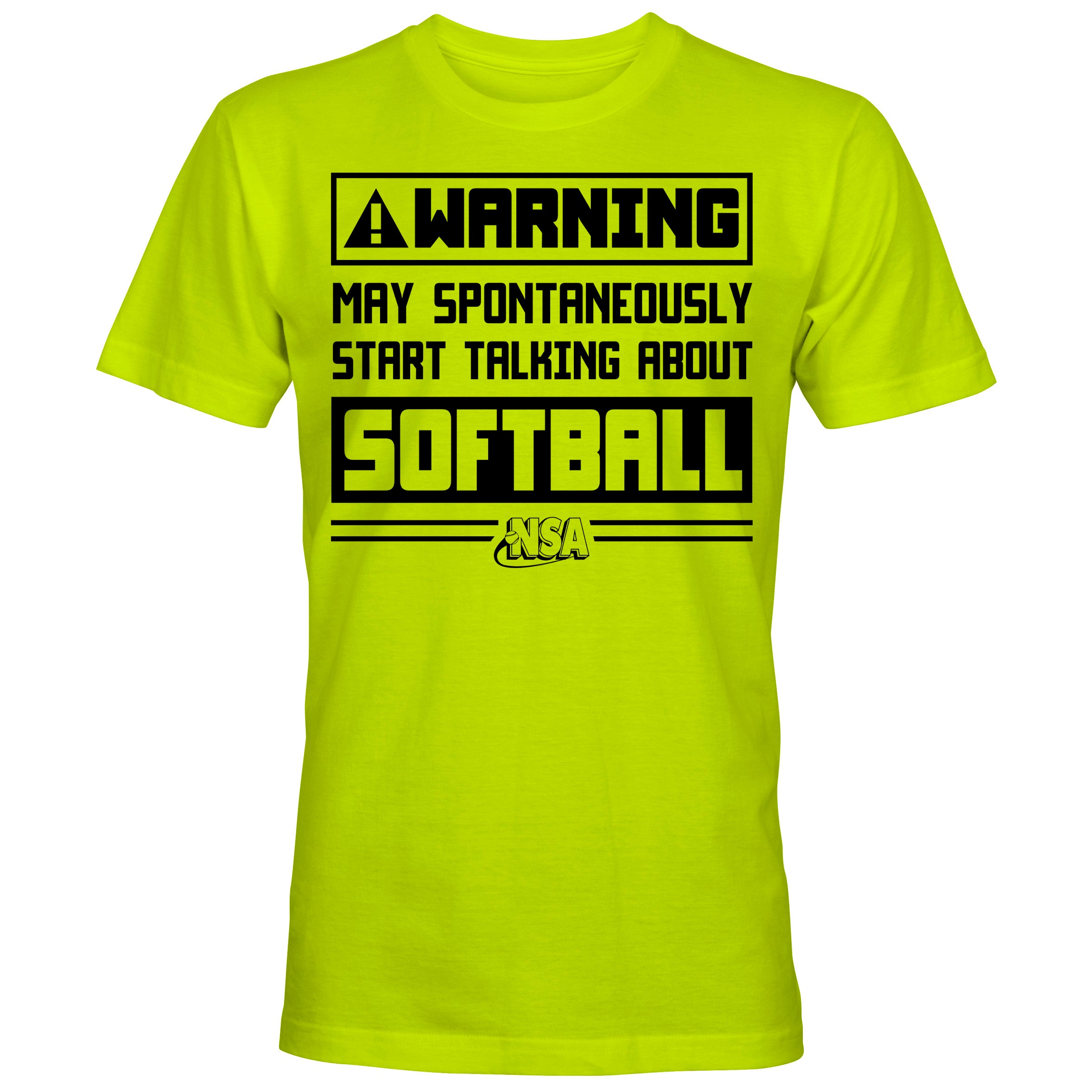 NSA Softball Warning Short Sleeve Shirt – Diamond Sport Gear
