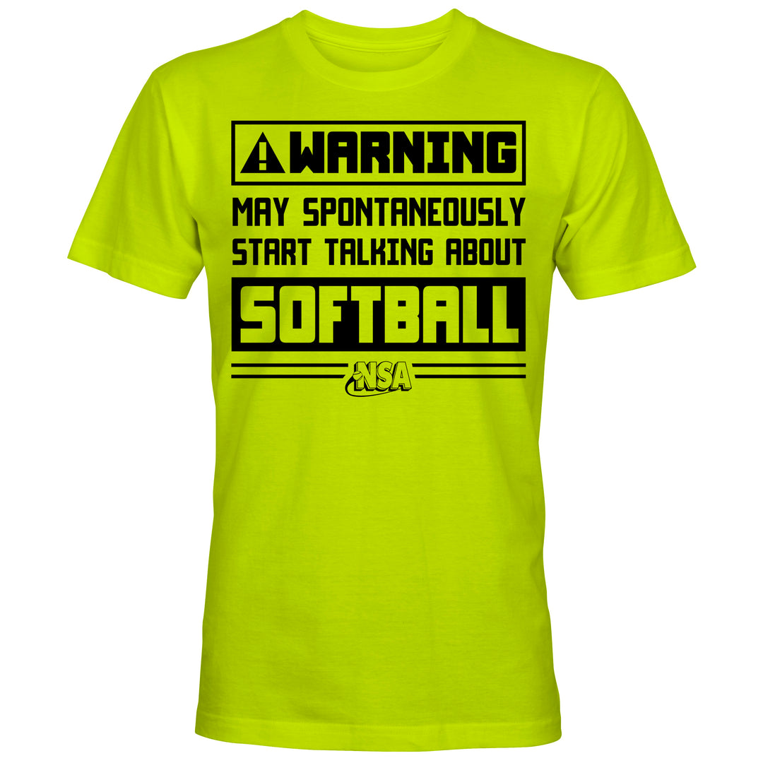NSA Softball Warning Short Sleeve Shirt