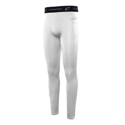 Champro Sports Champro Cold Weather Compression Pants (CWCS2) are white pants made from heavyweight brushed fabric for extra warmth and comfort.