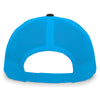 NSA Outline Series Neon Blue Snapback Hat: 104-BKNBBK