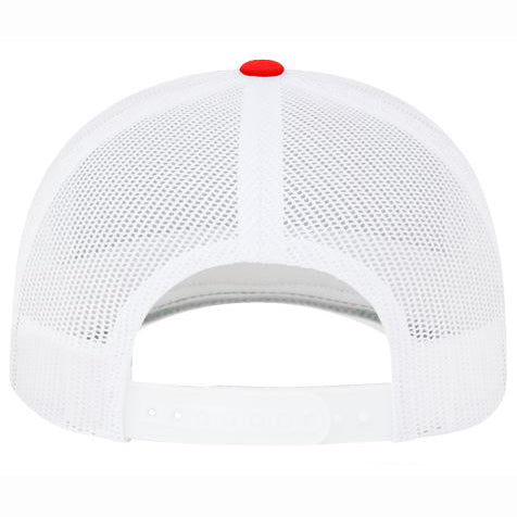 Pacific Headwear Holly Scarlet / White Snapback Hat: 104C-SCWH-SL