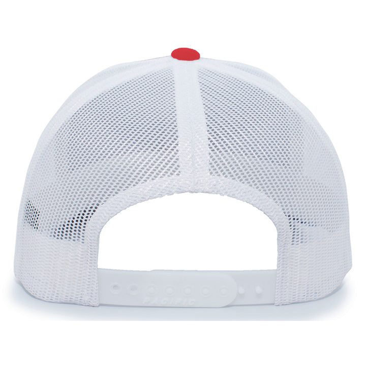 NSA Outline Series Red Snapback Hat: 104-RDWH