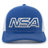 NSA Outline Series Royal Snapback Hat: 104-ROWH