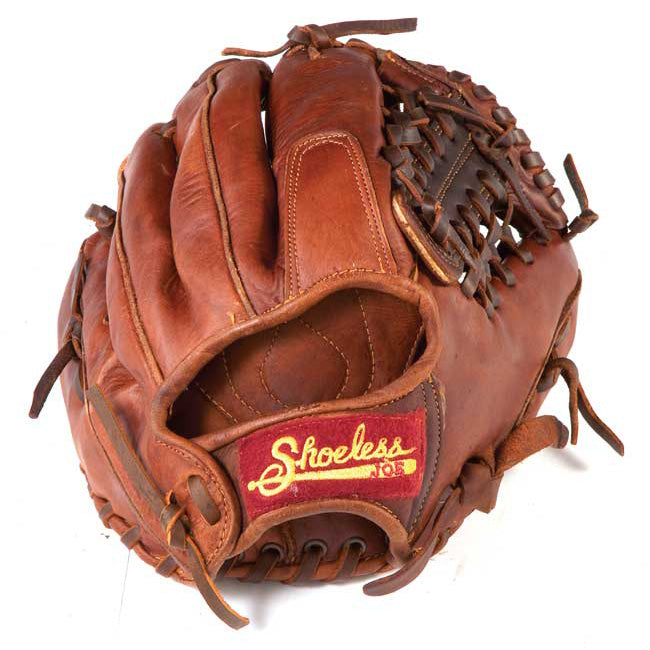 The Shoeless Joe 11.5" Baseball Glove: 1150MT features brown leather with tan stitching and laces, and is shown from the palm side.
