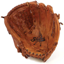 The Shoeless Joe 12" Baseball Glove: 1200BW features rich brown Steerhide leather, visible laces, vintage-style palm art, Shoeless Joe branding, and a well-crafted, authentic worn look.