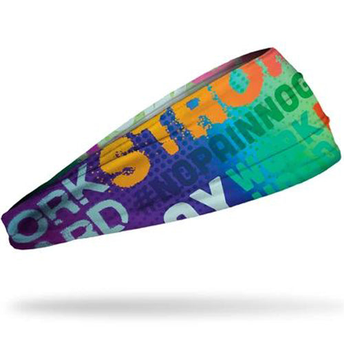 Stay cool and stylish with the Junk Inner Drive Headband from Junk, made of moisture-wicking technical t-shirt fabric—ideal for athletic performance.