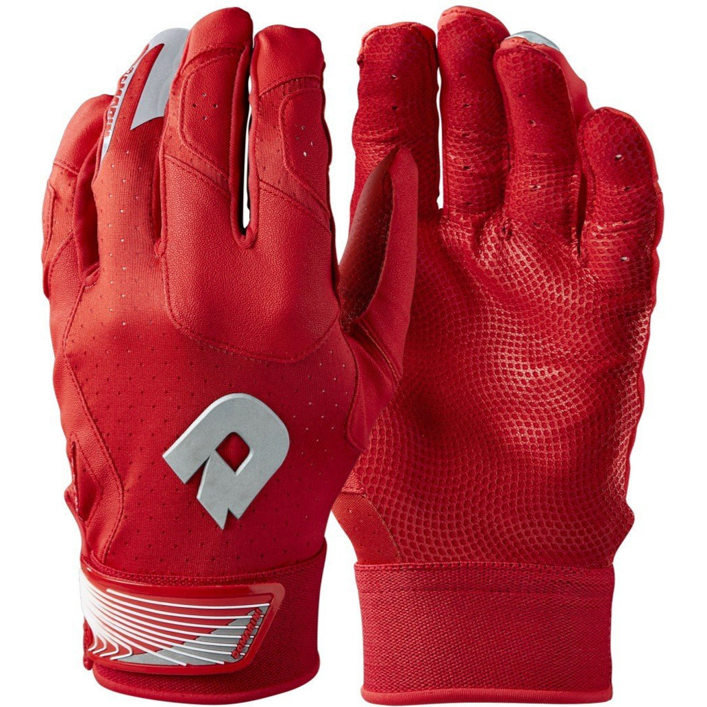 DeMarini CF Adult Batting Gloves - Scarlet