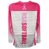 National Softball Association NSA Breast Cancer Awareness Sublimated Long Sleeve Shirt