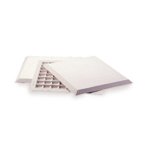 Athletic Specialties Throw Down Bases (Set of 3): SB1 by Athletic Specialties are white square foam pads, including one with a grid of small square compartments and beveled edges for added durability.