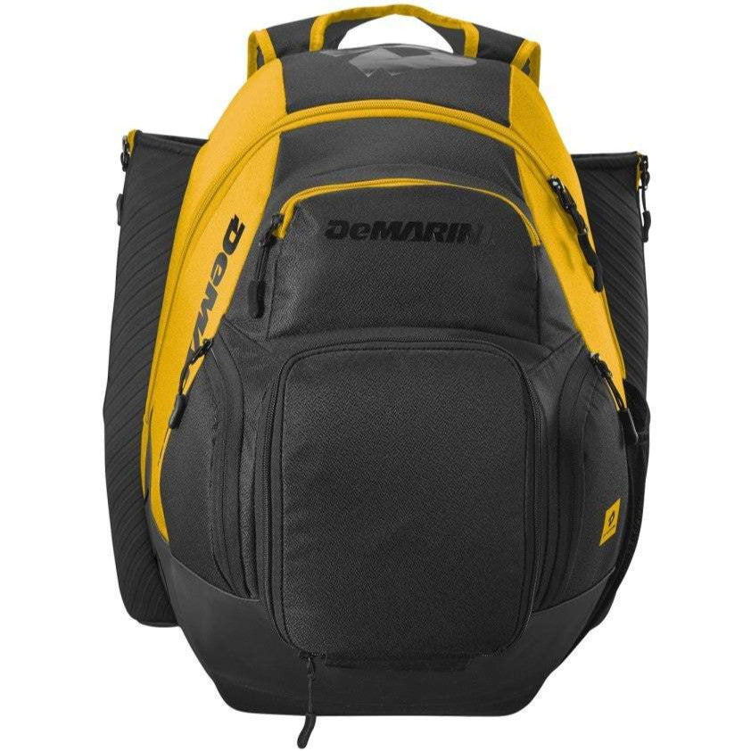 The DeMarini Voodoo OG Backpack: WB57117 by DeMarini features multiple zippered compartments, side pockets, and a top handle—making it the ideal bat bag or baseball backpack for sports or daily use.