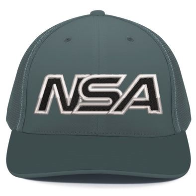 NSA Outline Series Graphite Flex Fit Hat: 404M-GRAPHITE