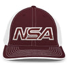 NSA Outline Series Maroon Flex Fit Hat: 404M-MAWH