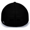 NSA Outline Series Graphite Black Flex Fit Hat: 404M-GRBK
