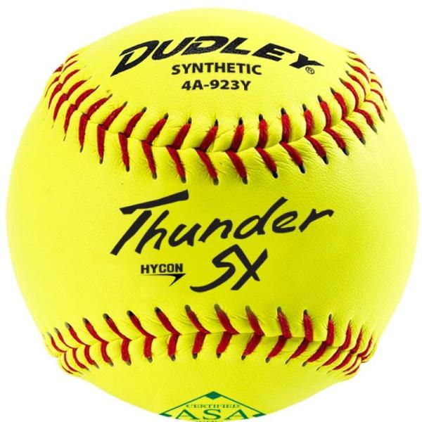 Dudley ASA Thunder SY Hycon 11" 52/300 Synthetic Slowpitch Softballs: 4A923Y