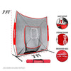 PowerNet 7' x 7' DLX Hitting Net & 1 Weighted Ball: 1009