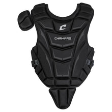 The Champro Sports Optimus MVP Catcher's Chest Protector (CP10) offers energy-absorbing padding, shoulder protection, adjustable back harness and side straps, plus the Champro logo on the front—perfect for baseball or softball catchers.