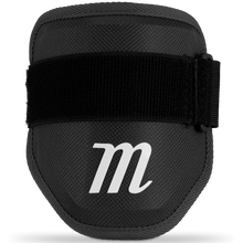 The Marucci Elbow Guard (MPELBGRD3) features a durable protective PE shell and a black strap for added safety.