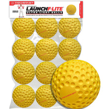 The PowerNet Launch F-Lite Pitching Machine Fastpitch Softballs (1194-2) by PowerNet offer high visibility, ideal for drills, training, and versatile pitching machine practice sessions.