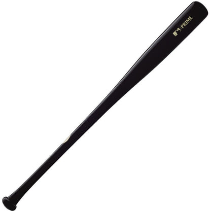 The Louisville Slugger MLB Prime Signature Series CY22 Christian Yelich Game Model Wood Bat (WBL2435010) features a black finish with a gold PRIME label, displayed on a white background.