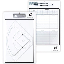 The Champro Sports Coaches Dry Erase Clip Board (A091) offers a full field layout and pen, perfect for strategizing. Its two-sided design doubles as a dry erase board for quick notes or diagrams.