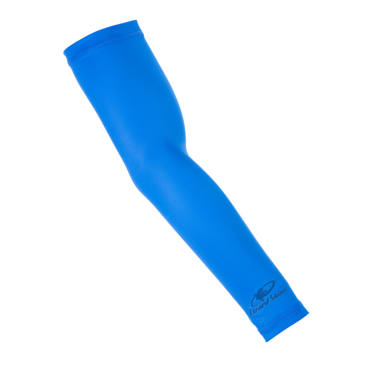 A single royal Lizark Skins Performance Arm Sleeve ARMS5000 by Lizard Skins features a silicon grip and logo near the wrist, shown on a plain white background.