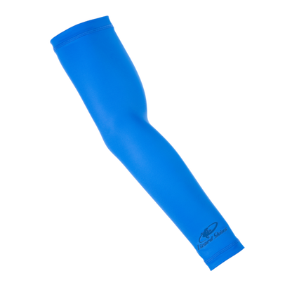 A single royal Lizark Skins Performance Arm Sleeve ARMS5000 by Lizard Skins features a silicon grip and logo near the wrist, shown on a plain white background.