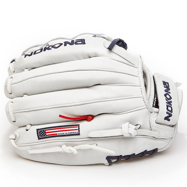 Nokona American KIP 12" Fastpitch Glove: A-V1200-WH