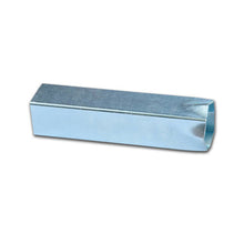 The Champro Steel Ground Anchor: B005 by Champro Sports is a shiny, metallic rectangular tube with a 1-1/2" female opening and smooth surface, ideal for anchor systems—shown here against a plain white background.