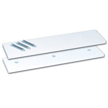 The Champro 3 Spike Pitcher's Rubber (B040) by Champro Sports features a top rectangular plate with three protruding steel spikes and a flat bottom plate with three screw holes for secure installation.