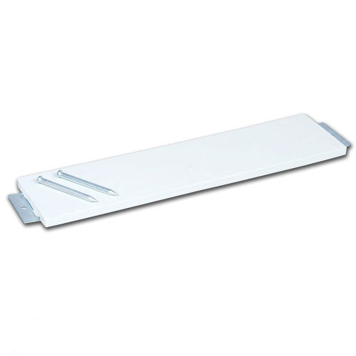 The Champro Movable Pitcher's Rubber: B047 by Champro Sports is a heavy-duty rectangular rubber mountable piece, designed for wall installation, measuring 6" x 24," and includes metal brackets and two top screws.