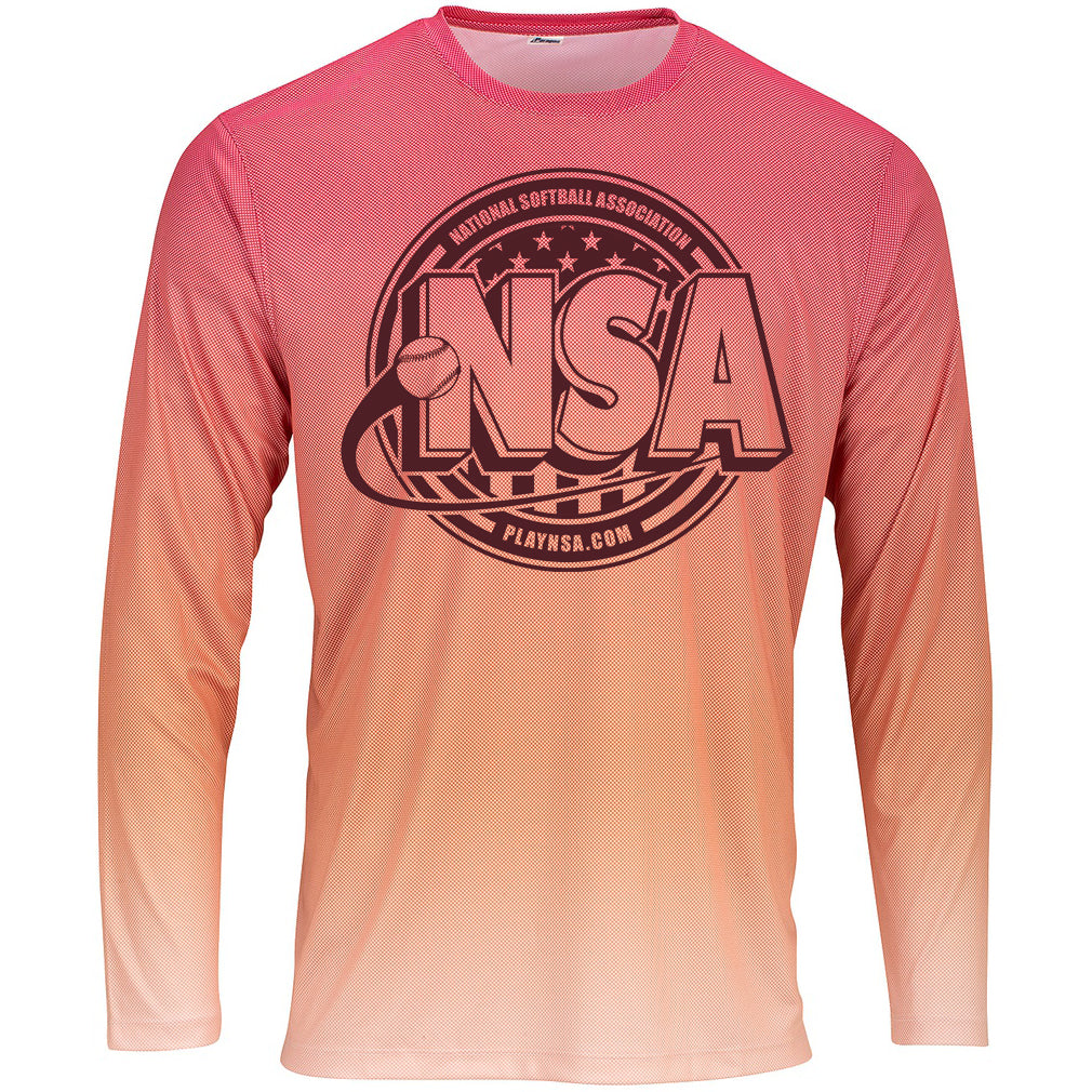 National Softball Association NSA Barbados Long Sleeve Shirt