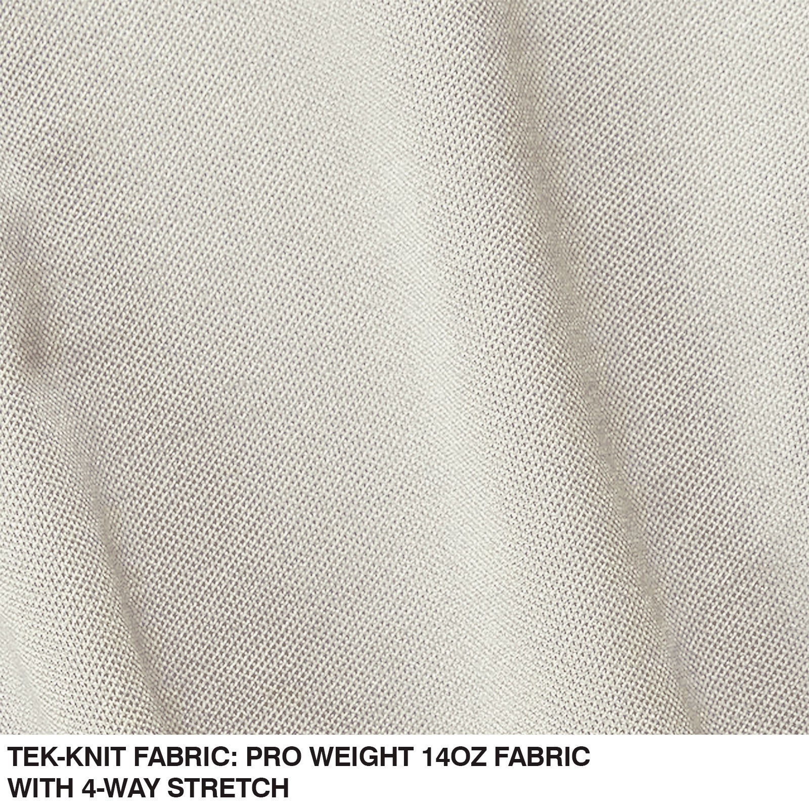 Close-up of beige tek-knit fabric with fine mesh texture and subtle folds, featured in Champro Sports Girl's Low Rise Tournament Fastpitch Softball Pants (BP11G), a pro weight 14oz four-way stretch fabric from Champro Sports.