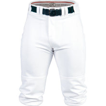 Rawlings Adult Premium Knee High Baseball Pants (BP150K) feature 100% polyester circular knit for athletic durability and include a black belt. Waist-to-below-knee design, slightly wrinkled look, by Rawlings.