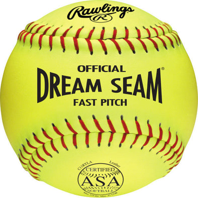 Rawlings ASA Dream Seam 11" 47/375 Leather Fastpitch Softballs: C11RYLA