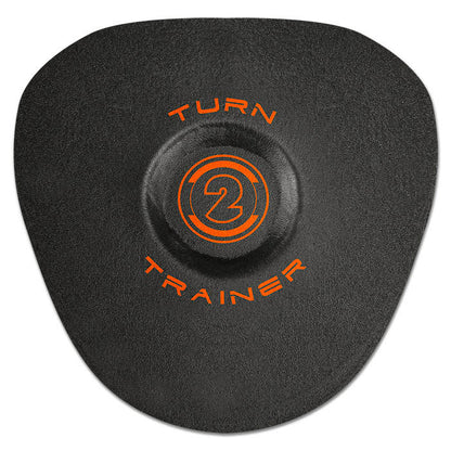 The Champro Sports Turn-2 Infield Training Glove (CPTT) is a black, rounded flat glove with a raised orange number 2 and “TURN TRAINER” text, designed by Champro Sports for ground ball receiving and made from high impact foam.