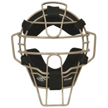 The Diamond iX3 Umpire Face Mask (DFM-iX3 UMP) by Diamond features an ultra-lite silver metal single eye-bar frame, black Quik-Dry pads, and adjustable straps to protect adult players’ faces and heads during games.